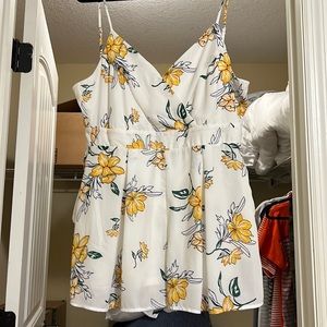 White Spring Romper